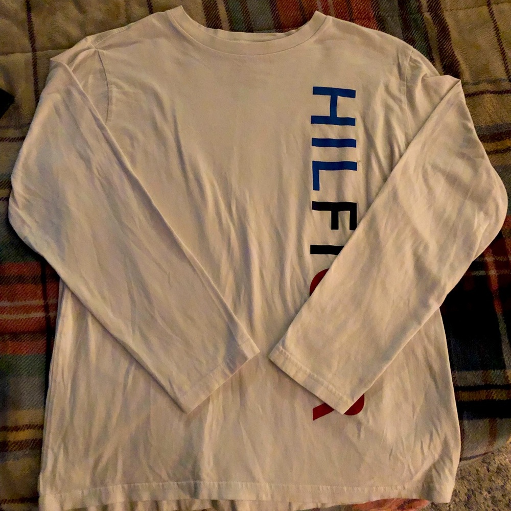 Tommy Hilfiger, white long sleeve mens